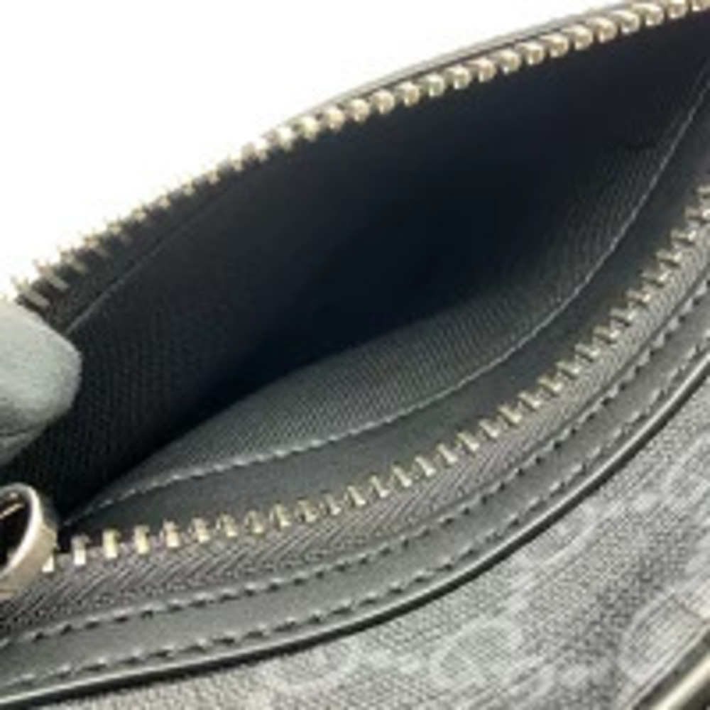GUCCI Soft GG Supreme Belt Bag Body Bum Crossbody Belt Waist Clutch Black Gray - Picture 9 of 11